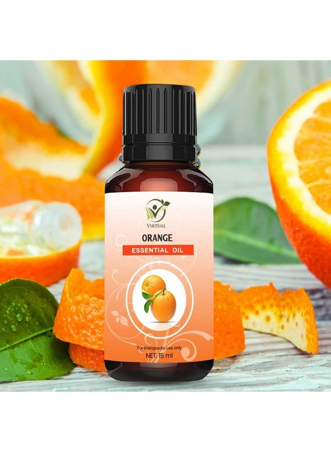 افتراضي زيت البرتقال العطري النقي 100% للشعر والبشرة بدرجة علاجية طبيعية للاسترخاء والتدليك بالروائح العلاجية (15 مل) - Image 3