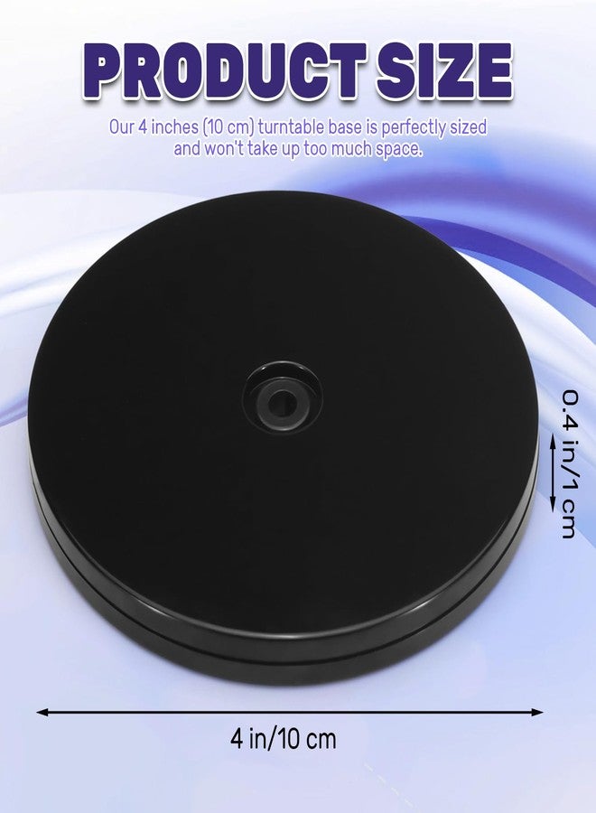 ASTIMESA 1 PVC Pack Lazy Susan Turntable 4 Inch, 360° Round Small Lazy Susan Turntable for Cabinet, Cookie Potted Plants,Storage in Kitchen - Image 3