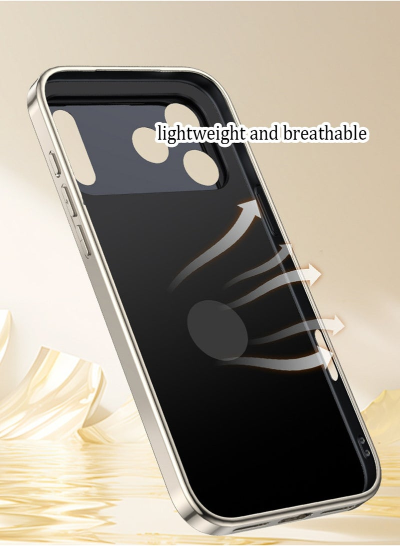 إكس ليفيل كيس لآيفون 17 برو ماكس دعم حماية كاميرا الشحن اللاسلكي غطاء كيس جلد حقيقي فاخر مع حامل حلقة غطاء الهاتف مقاوم للسقوط (أسود) - Image 5