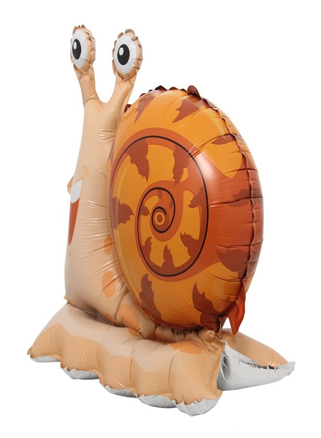 RUIANSI Selfstand 3D Animal Fox Koala Lion Elephant Panda Cow Rabbit dinosaur Triceratops Stegosaurus Baby shower Ball Foil Balloons Birthday Party Baby Shower Decorations Kids Toys (Base Snail) - Image 3