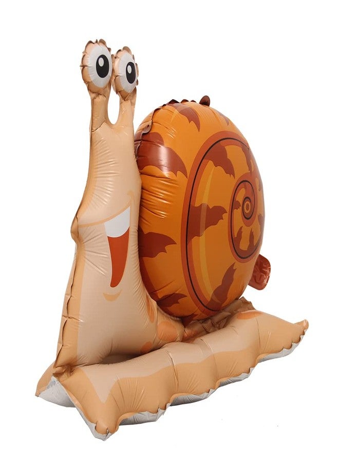 RUIANSI Selfstand 3D Animal Fox Koala Lion Elephant Panda Cow Rabbit dinosaur Triceratops Stegosaurus Baby shower Ball Foil Balloons Birthday Party Baby Shower Decorations Kids Toys (Base Snail) - Image 1