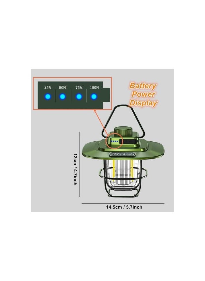 Generic Super Bright Rechargeable Camping Light - Dark Green  - Image 5