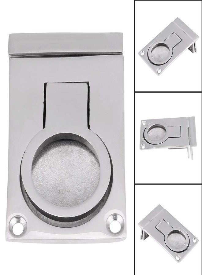 EVGATSAUTO Boat Hatch Handle, Ring Handle Flush Hatch Locker Cabinet Pull Lift Latch Recessed Handle, Flush Hatch Locker Ring for Boat Marine Stainless Steel 57 * 40mm - Image 5