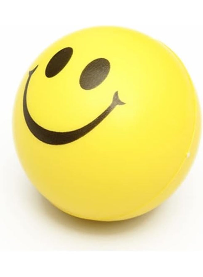 Biella Anti Stress Balls, Neon Yellow Smile Funny Face Stress Ball (1Pcs)  - Image 3