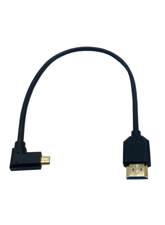halokny Hdmi 8K Cable Micro Hdmi To Hdmi Cable 1Ft 8K@60Hz Hdmi Male To Micro Hdmi Male High Speed Cord For Portable Home Digital Devices Notebook And More (Micro Hdmi To Hdm (Right))  - Image 1
