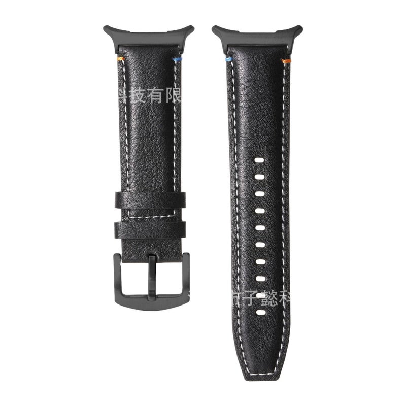 Adjustable Leather Classic Strap Smartwatch Band Compatible with Samsung Galaxy Watch 8 Classic with Fit Replacement Strap in Green - Image 5