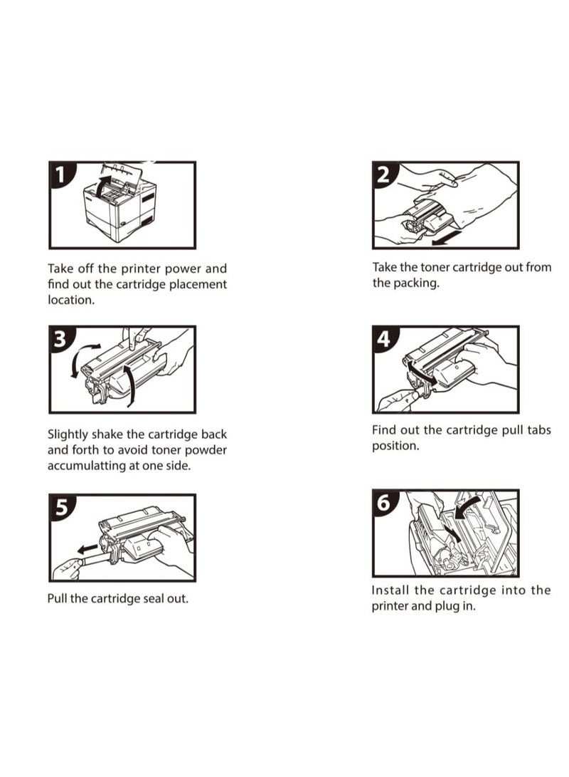 EASY PRINT 2 Piece 85A Toner Cartridge for Laserjet 85 A CE285A Printer - Image 3