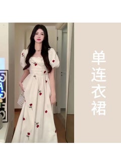 1 x 5 pcs 2024 Summer Plus Size Floral Dress for Women Dress