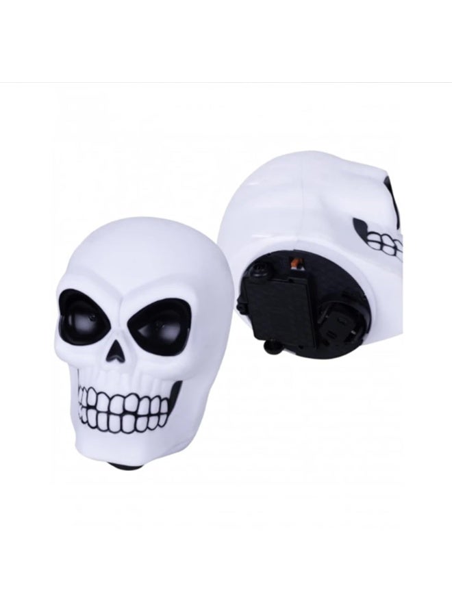 Halloween Skull Decoration with Light and Sound – Creepy Moving Skull Prop for Haunted House, Trick or Treat, and Party Décor - Image 2