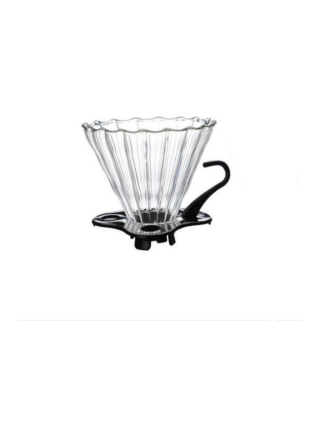 NIBEMINENT Glass Coffee Funnel Clear 10x11.5cm  - Image 1