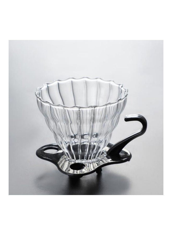 NIBEMINENT Glass Coffee Funnel Clear 10x11.5cm  - Image 2