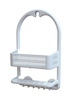 Primanova Plastic bathroom hanging shower caddy 2 layers 26 43 11 cm white  - Image 1