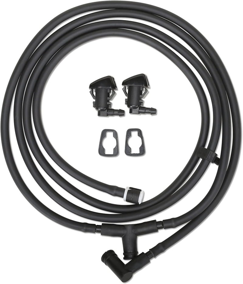 MITZONE Windshield Washer Nozzle Kit Compatible with 2011-2016 FORD F-250 F-350 F-450 F-550 Super Duty Replace BC3Z-17603-A Multi option design - Image 1