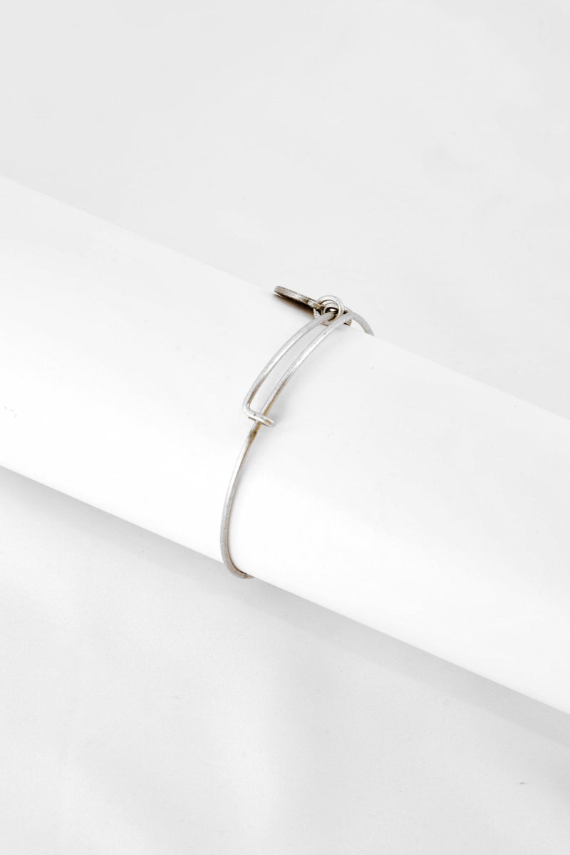 ALEX AND ANI Women NJF Expandable Wire Bangle Charm Bracelet, Sliver - Image 3