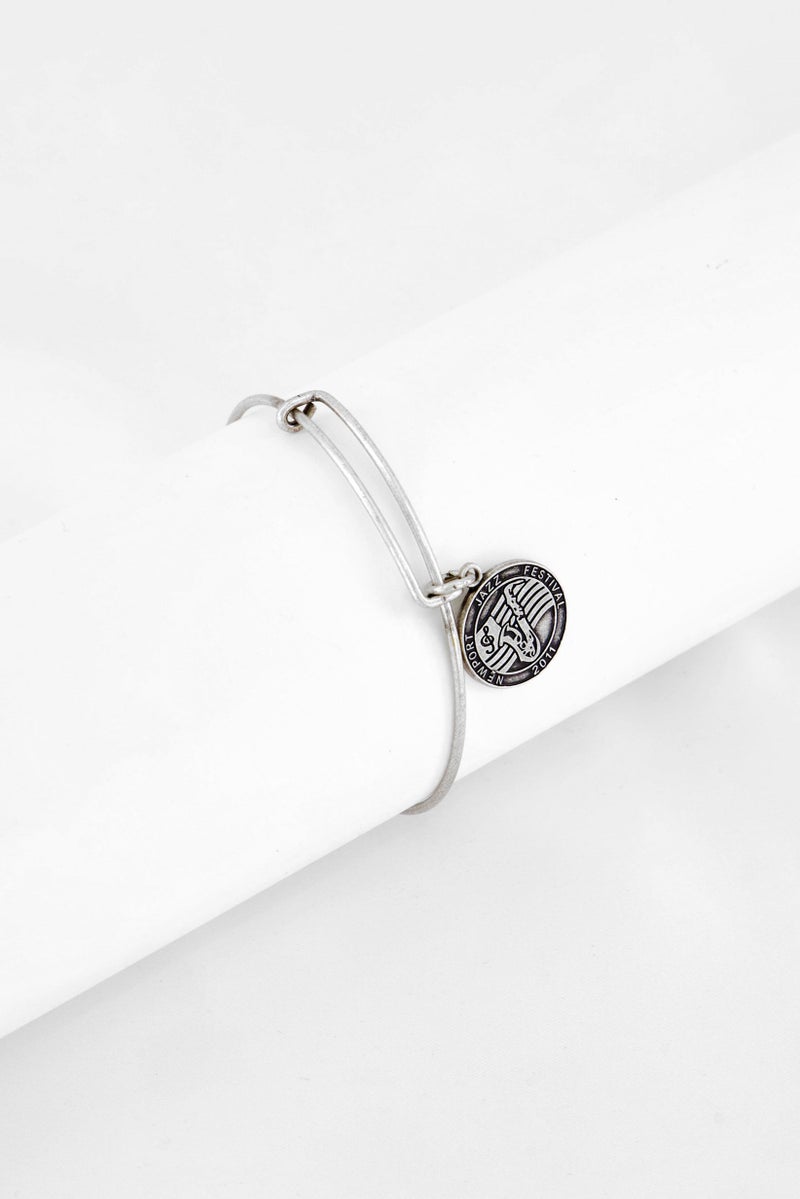 ALEX AND ANI Women NJF Expandable Wire Bangle Charm Bracelet, Sliver - Image 1