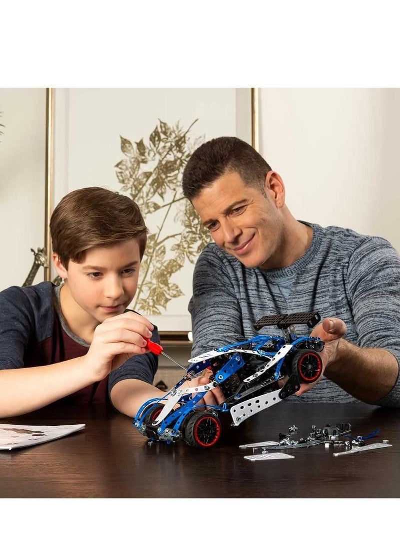 Meccano - 27 In 1 Super Car Vehicle Building Kit With Motorized Case 21203 and Tools Included - Image 1