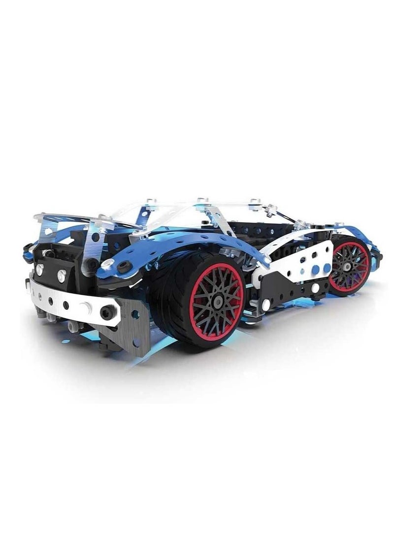 Meccano - 27 In 1 Super Car Vehicle Building Kit With Motorized Case 21203 and Tools Included - Image 1