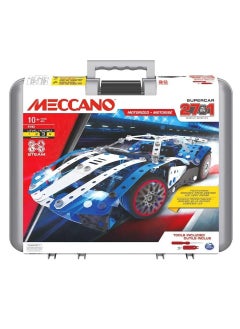 27 In 1 Super Car Vehicle Building Kit With Motorized Case 21203 and Tools Included