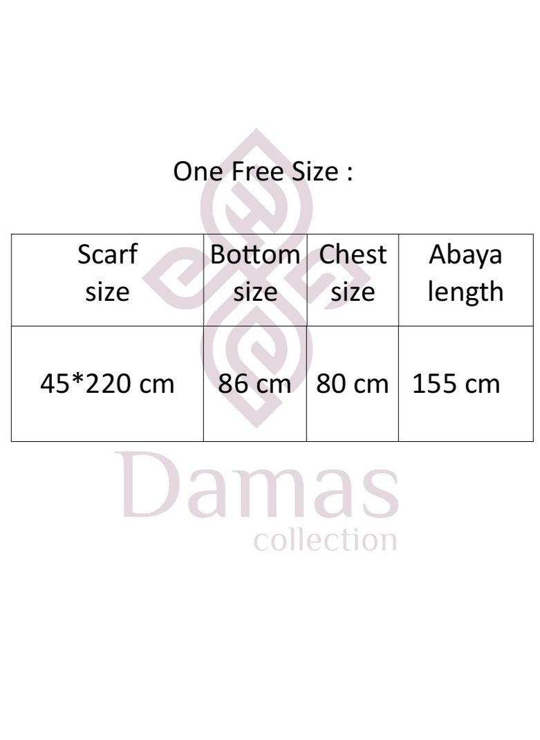 DAMAS COLLECTION - One piece prayer dress for women made from cotton blend with the attached scarf - one piece prayer abaya with the attached scarf -prayer clothes women - prayer gown for women - Image 1
