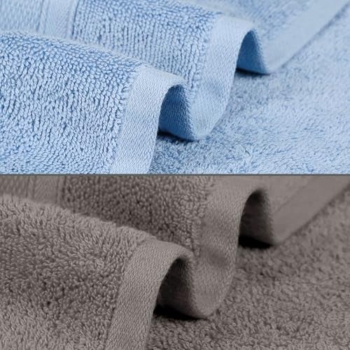 MYTRIDENT Soft Comfort Air Rich 100% Cotton Towels for Bath, 500 GSM Large Size Bathroom Towels for Men/Women, 2PC Bath (69 cm x 137 cm), Charcoal and Allure - Image 5