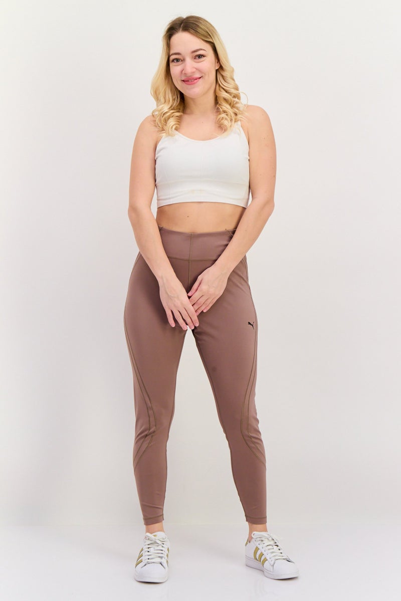 PUMA Women Sportswear Fit Training Legging, Light Brown - Image 4
