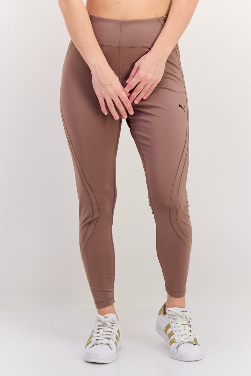 PUMA Women Sportswear Fit Training Legging, Light Brown - Image 1