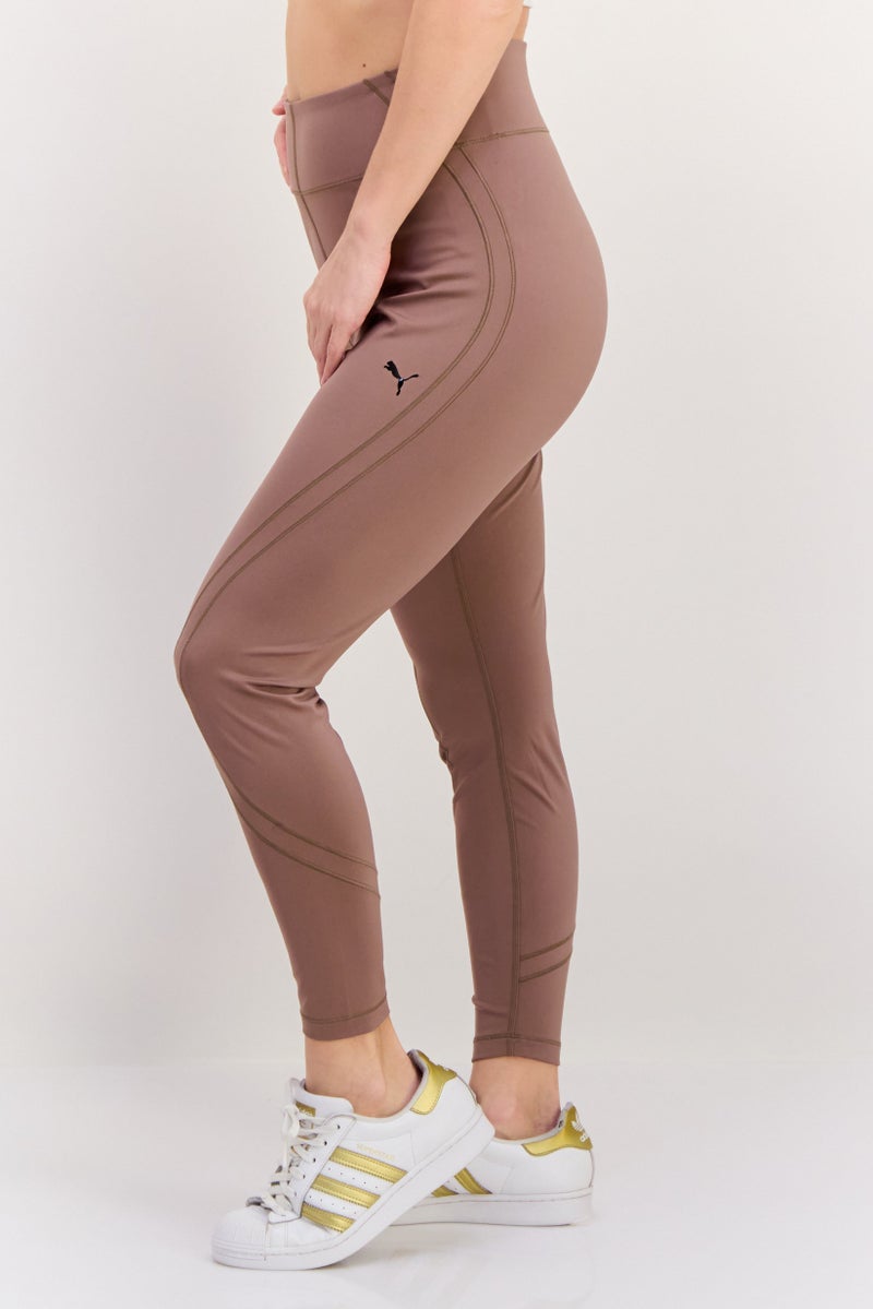 PUMA Women Sportswear Fit Training Legging, Light Brown - Image 2