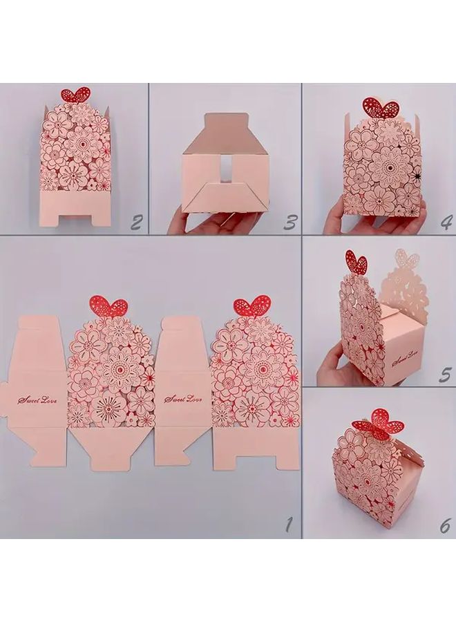 15 Pieces Romantic Flower Butterfly Candy Boxes Party Favor Boxes for Wedding Valentine Day Christmas Anniversary Birthday Decoration Celebration Gifts - Image 5