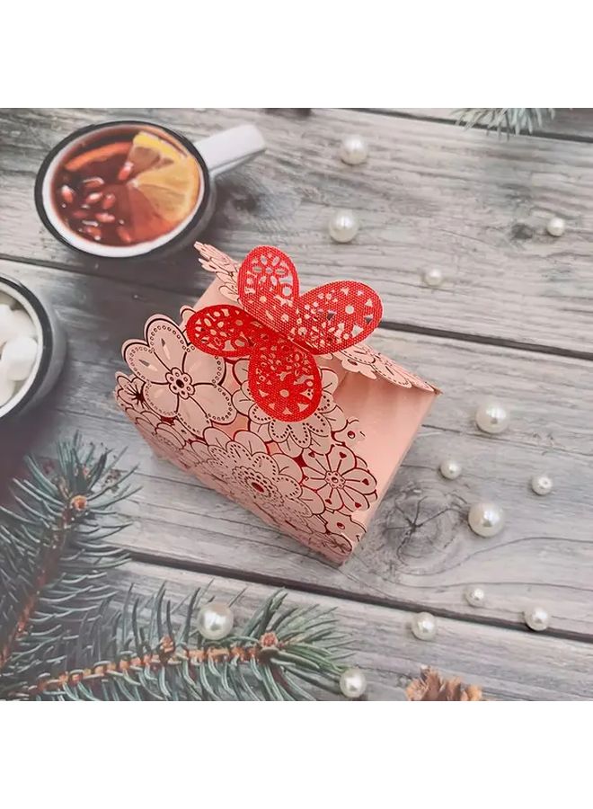 15 Pieces Romantic Flower Butterfly Candy Boxes Party Favor Boxes for Wedding Valentine Day Christmas Anniversary Birthday Decoration Celebration Gifts - Image 4
