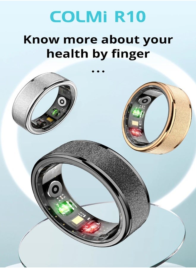 Generic COLMI R10 Smart Ring with Charging Case for Men Women, Health and Sleep Monitor, 5ATM Waterproof Multi-sport Mode  - Image 2