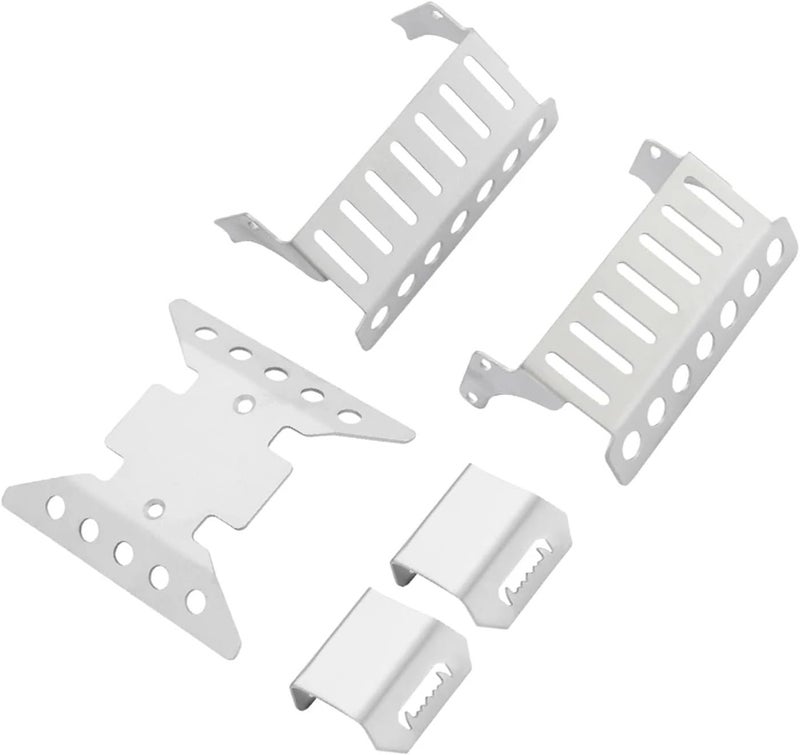 Metal Chassis Armor Portal Axle Protector Plate Skid RC Crawler for Axial SCX10 III AXI03007 for Wrangler Parts confident(5 in 1 kit)