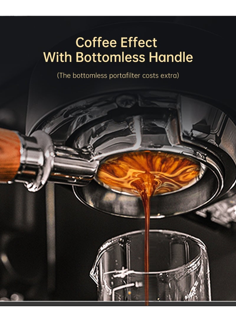 HiBREW Coffee Maker Cafetera Inox Semi Automatic Super Slim Espresso, Americano, Cappuccino, Latte, Macchiato & Many More Coffee 1450W H11-UK-N - Image 3