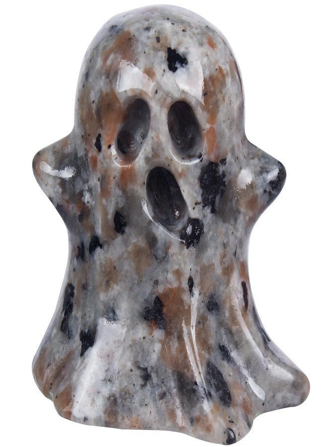 Ytbeoxk Crystal Ghost Statue Natural Gemstone Sculpture (Flame Stone) - Image 1