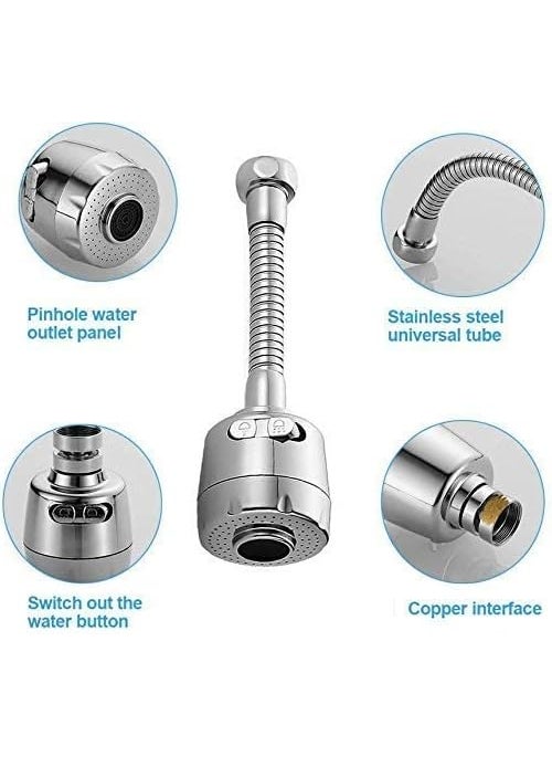 Gopinath Autolink Gopinath Autolink Stainless Steel 360Degree Water Faucet Aerator Multicolour Stainless Steel Finish  - Image 5