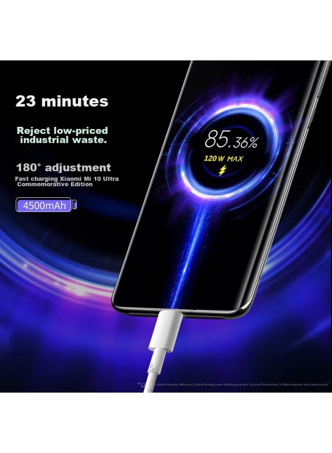 trendsetter كابل شحن بيانات مناسب لشاومي، كابل أصلي 120 واط 90 واط 67 واط، شحن سريع 15/14/13/12، ريدمي K80/70/60/50/note13/pro/ultra كابل شحن سريع - Image 3