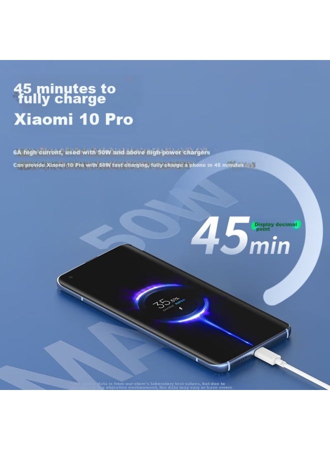 trendsetter كابل شحن بيانات مناسب لشاومي، كابل أصلي 120 واط 90 واط 67 واط، شحن سريع 15/14/13/12، ريدمي K80/70/60/50/note13/pro/ultra كابل شحن سريع - Image 4