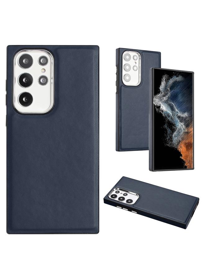 S-TOP Case For Samsung Galaxy S22 Ultra 5G Leather Texture Full Coverage Phone Case - Image 1