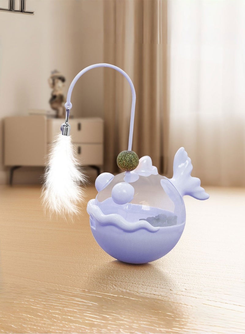 Kidle Whale Cat Toy Electric Cat Self-entertainment Levitating Ball Interactive Kitty Toys - Image 2