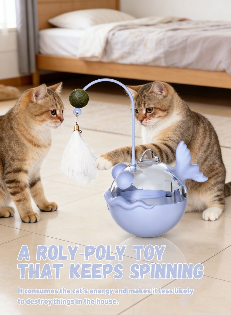 Kidle Whale Cat Toy Electric Cat Self-entertainment Levitating Ball Interactive Kitty Toys - Image 3