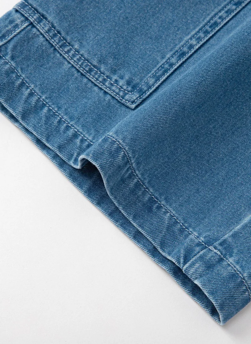 Balabala Blue Kids Boys Denim middle pants for Men | Best Price UAE