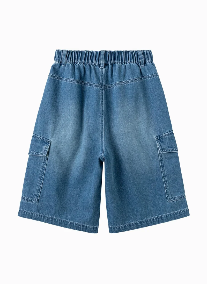 Balabala Blue Kids Boys Denim middle pants for Men | Best Price UAE