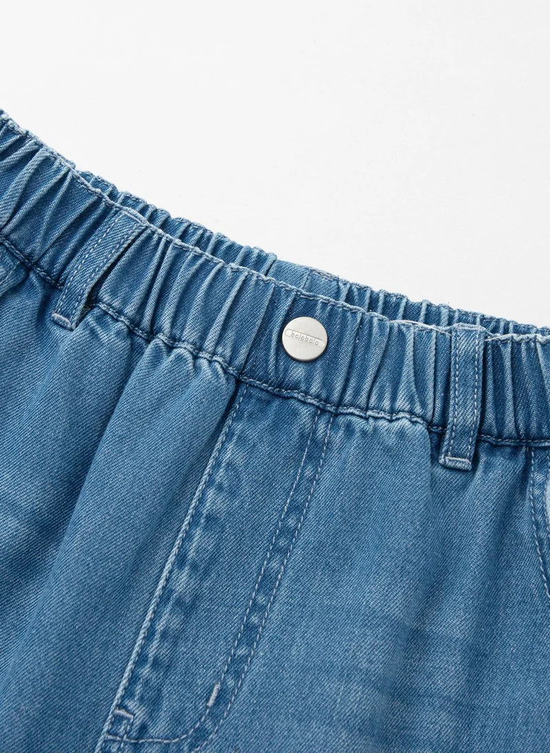 Balabala Blue Kids Boys Denim middle pants for Men | Best Price UAE