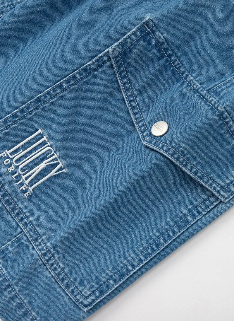 Balabala Blue Kids Boys Denim middle pants for Men | Best Price UAE