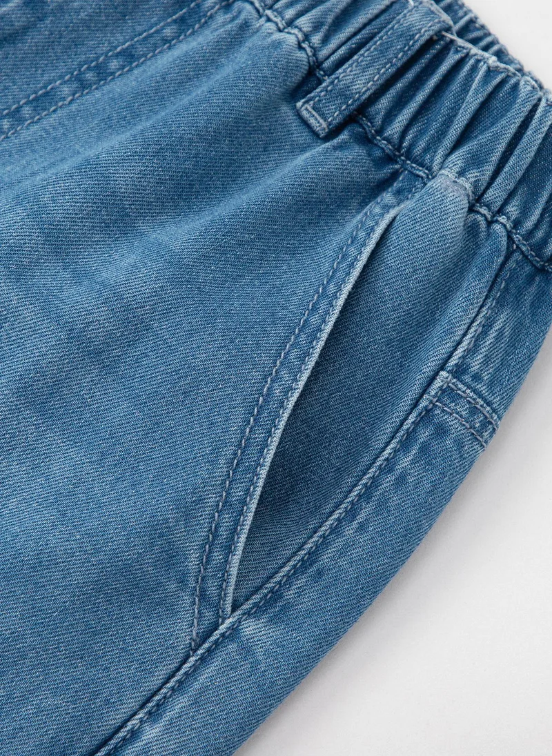 Balabala Blue Kids Boys Denim middle pants for Men | Best Price UAE