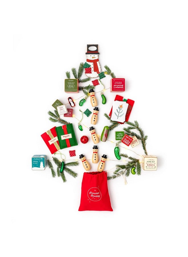 DEMDACO Would Yule Rather Retro Colorful 2 x 2 Wood Composite Holiday Dice Set Game - Image 5