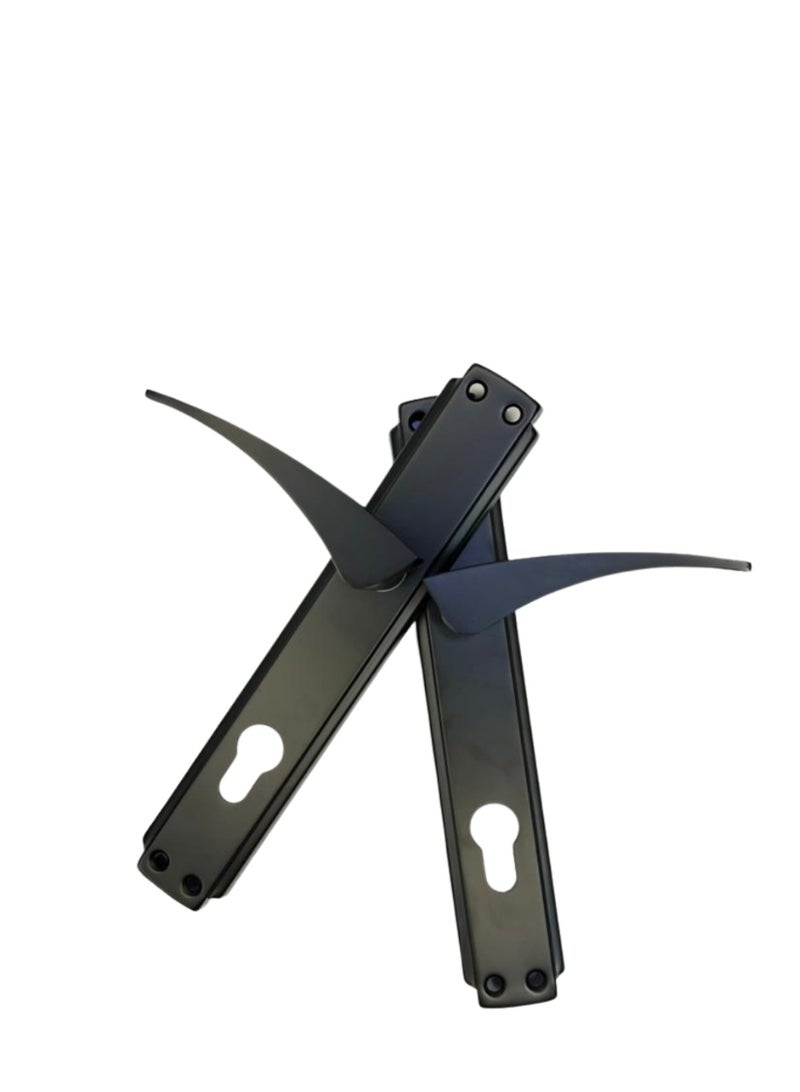 Sleek Black Door Handle Stylish & Strong Grip - Image 2