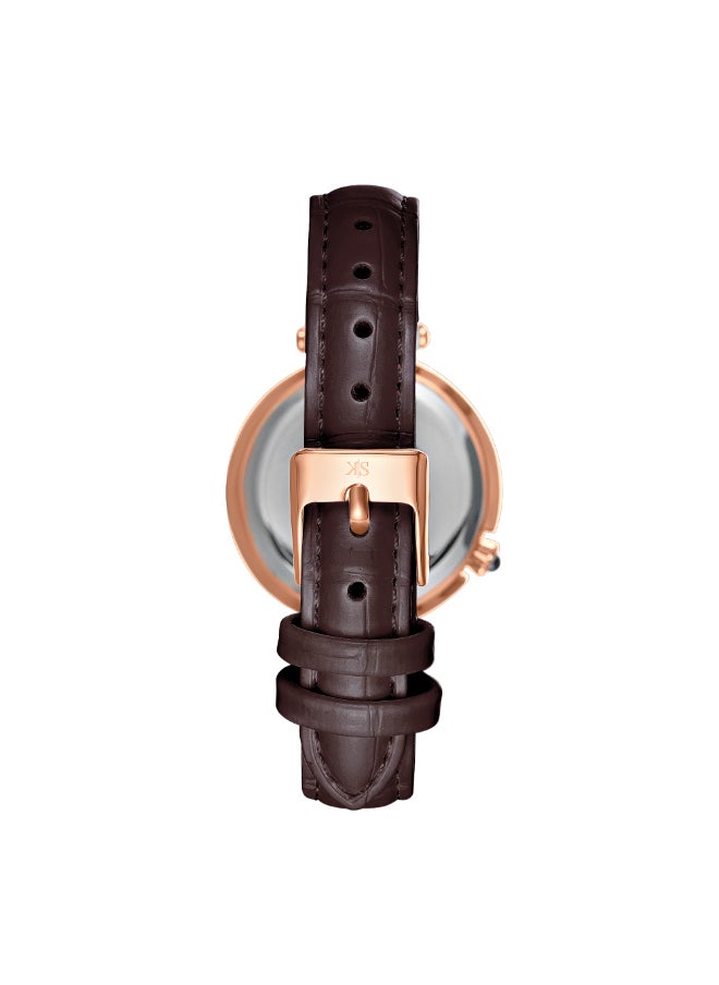 KENNETH SCOTT Women's Polyurethane Analog Watch K24510-RLDW - 32 mm  - Image 3