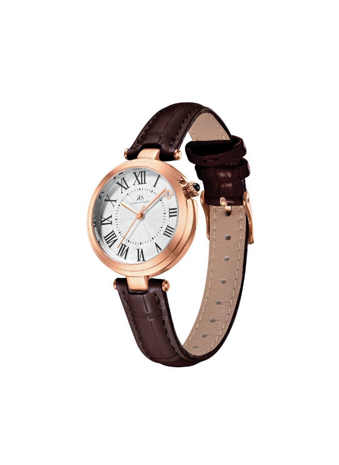 KENNETH SCOTT Women's Polyurethane Analog Watch K24510-RLDW - 32 mm  - Image 2