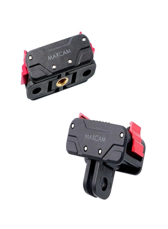 MAXCAM Compatible Magnetic Quick Release Adapter Base (with 1/4" Screw Hole) for DJI Osmo Action 5 Pro /4/3 - Image 1