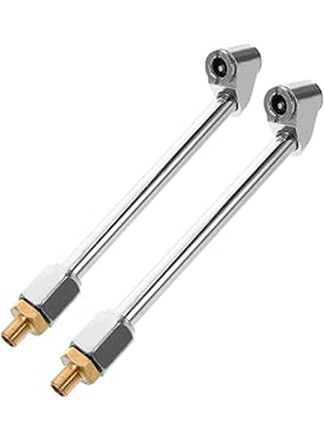 2Pcs Tire Inflation Nozzle Quick Connect Air Chuck Tire Valve Connector Car Motorcycle Air Compressor Accessory Efficient Inflation Tool - Image 1
